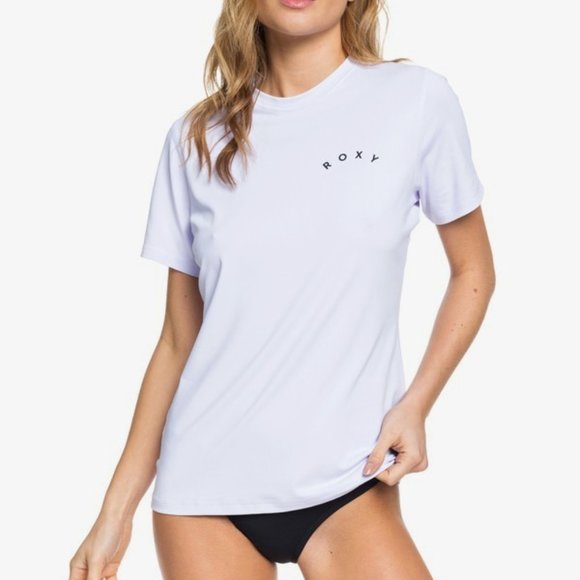Roxy Enjoy Waves Short Sleeve UPF 50 Rashguard - Picture 1 of 2